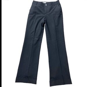 Banana Republic Chic Tailored  Black Trendy Bootcut Cuffed Pants